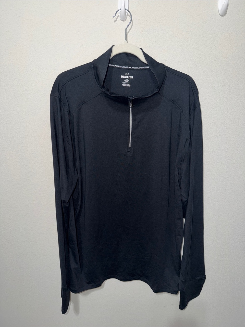 Under Armour Men's Black Quarter-Zip Performance Pullover